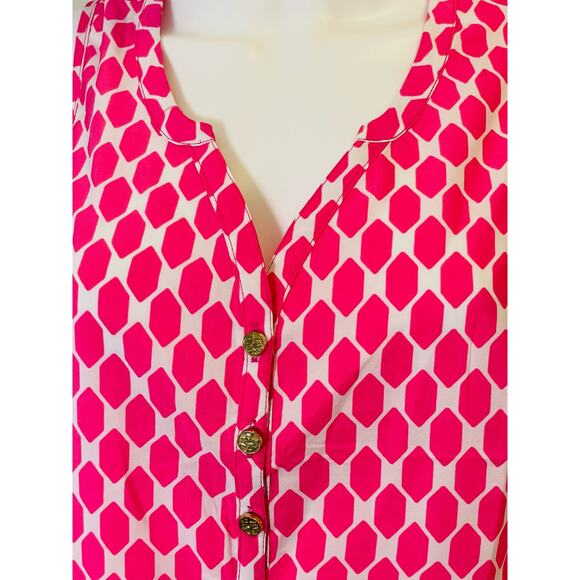 Mud Pie Lizzie Sleeveless Tunic/Minidress, Hot pink, Ladies Medium, NWT - Picture 4 of 4